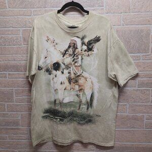 The Mountain “Spirit” Native American Chief 2005 Ruanne Manning Artist Size XL